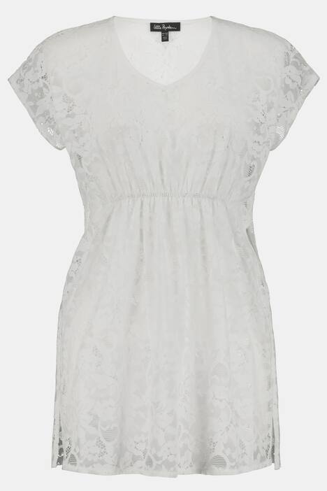 Longtunika, transparente Spitze, oversized