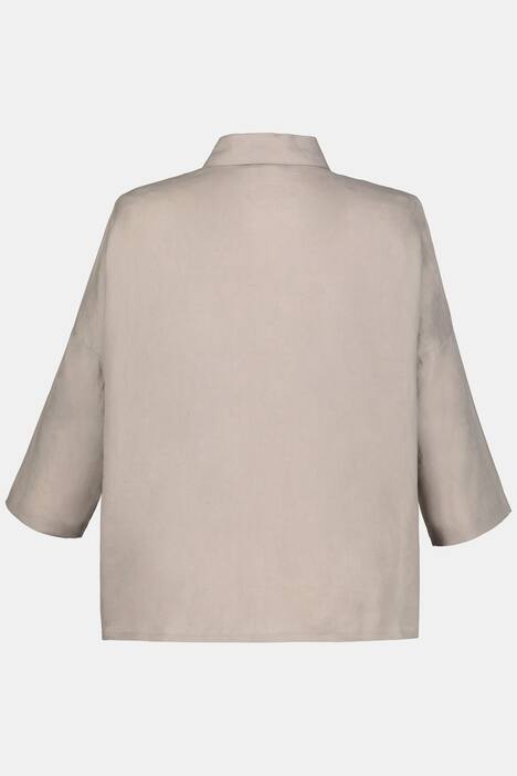 Leinenjacke, kastige Form