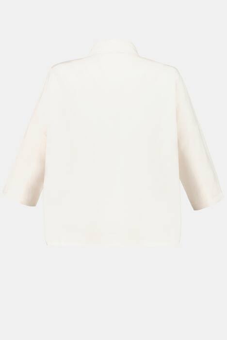 Leinenjacke, kastige Form, 3/4-Arm