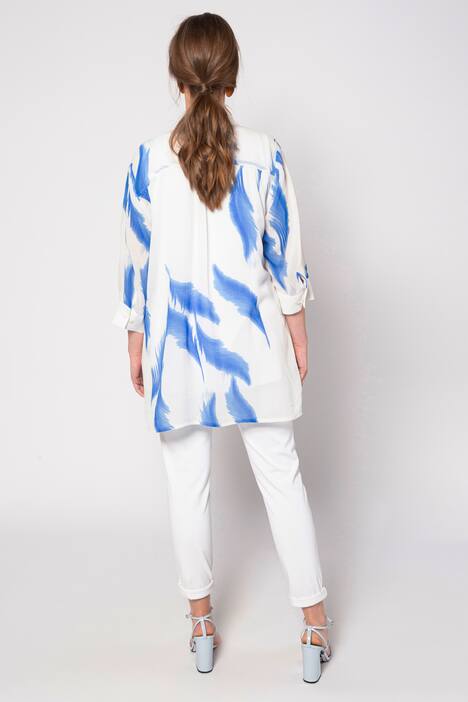 Longbluse, Aquarell Feder-Design, 3/4-Ärmel, selection