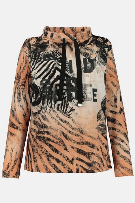 Sweater Identity, oversized, Schrift und Nieten, 3/4-Ärmel