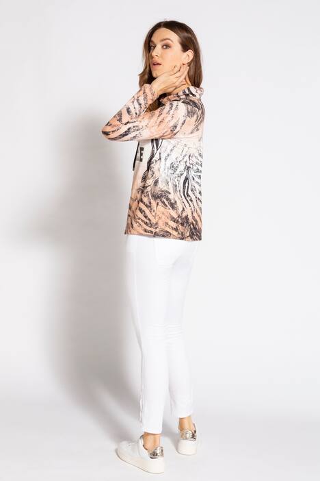 Sweater Identity, oversized, Schrift und Nieten, 3/4-Ärmel