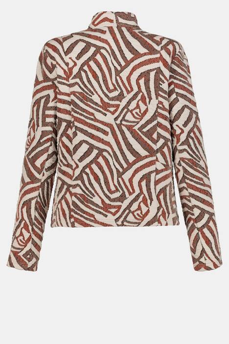 Jacke Identity, Jacquard mit Zebramuster, Langarm