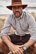JP1880 ruitenshirt, traditionele kostuum, lange mouwen, buttondown-kraag, Modern-Fit, tot 8XL