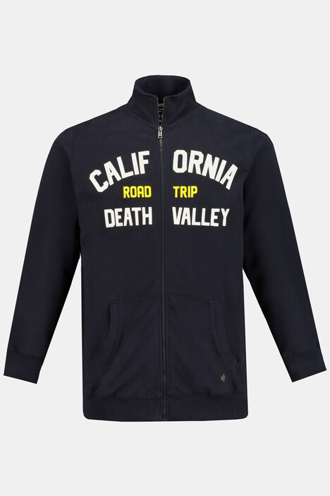 Chaqueta de chándal, cuello alto, bolsillo tipo canguro