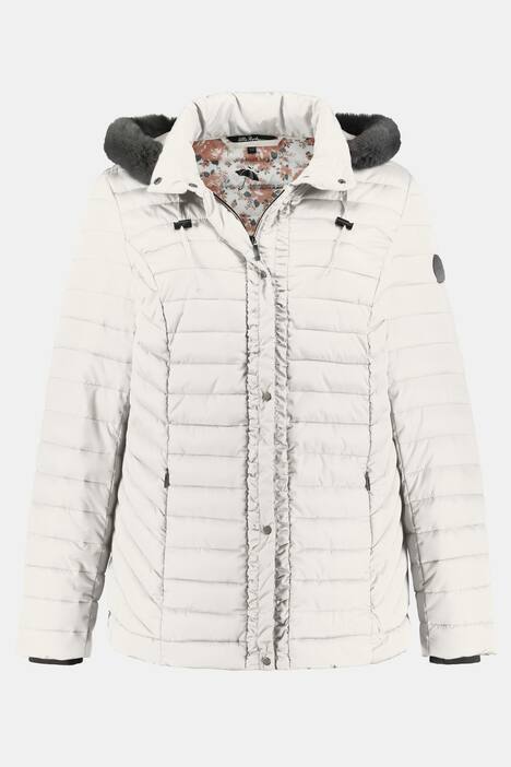 Steppjacke, wasserabweisend, winddicht, Rosenfutter, Kapuze