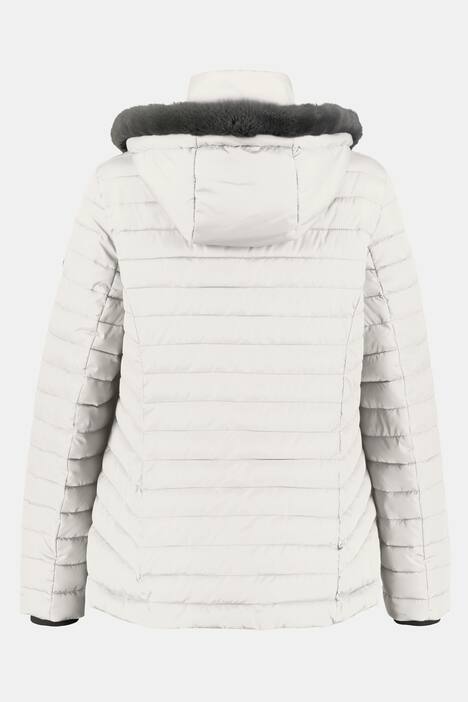 Steppjacke, wasserabweisend, winddicht, Rosenfutter, Kapuze