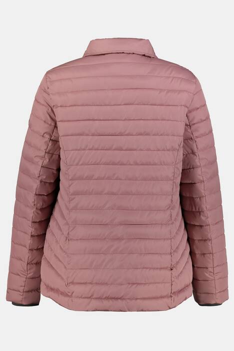 Ruffle Trim Triple Function Quilted Lined Jacket