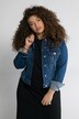 Veste en jean à manches longues. Effet délavé. Coupe Slim Fit.