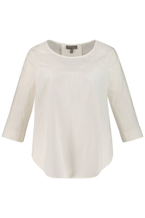 Burnout Stripe Round Neck Shirt