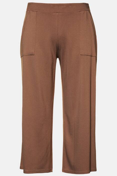 Culotte, Jersey, Elastikbund, weit und gerade