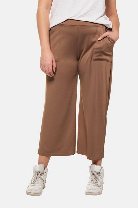 Culotte, Jersey, Elastikbund, weit und gerade