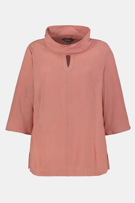 Sophisticated Stand-Up Collar Blouse