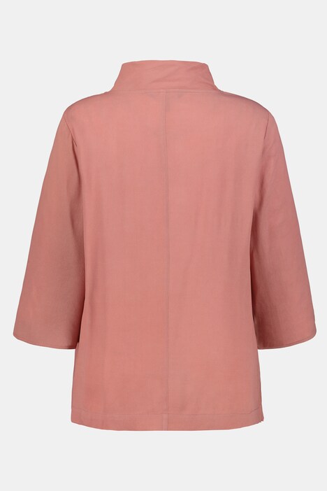Sophisticated Stand-Up Collar Blouse