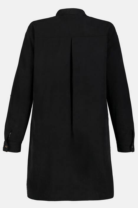 Longbluse Identity, Statement-Taschen, Langarm