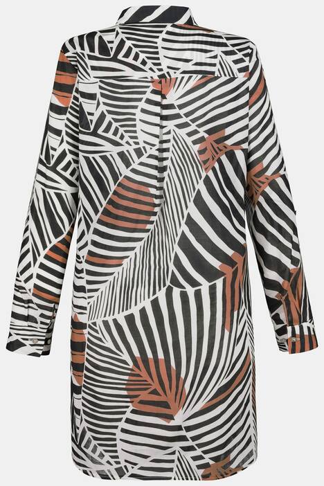 Longbluse Identity, Voile mit Dschungelmuster