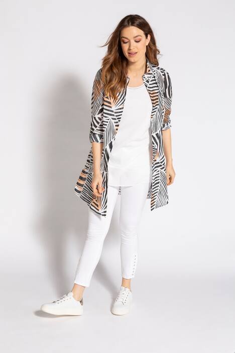 Longbluse Identity, Voile mit Dschungelmuster