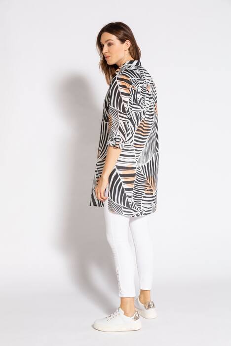 Longbluse Identity, Voile mit Dschungelmuster