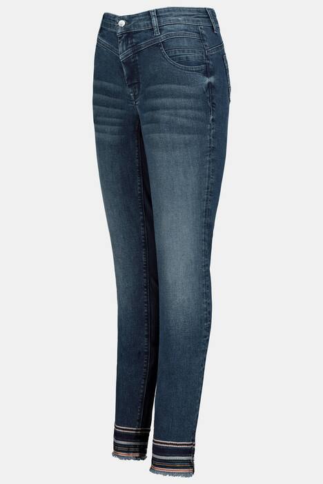 Jeans Jana Identity, Bänder am Fransensaum, 5-Pocket