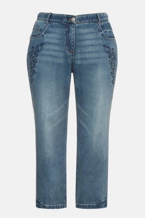 Boyfriend-Jeans, Stickerei, weite 5-Pocket-Form
