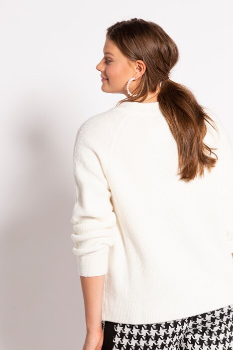 Strickpullover, Rundhals, Langarm