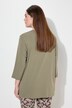 Shirt, ribjersey, V-hals, 3/4-mouw, biologische katoen