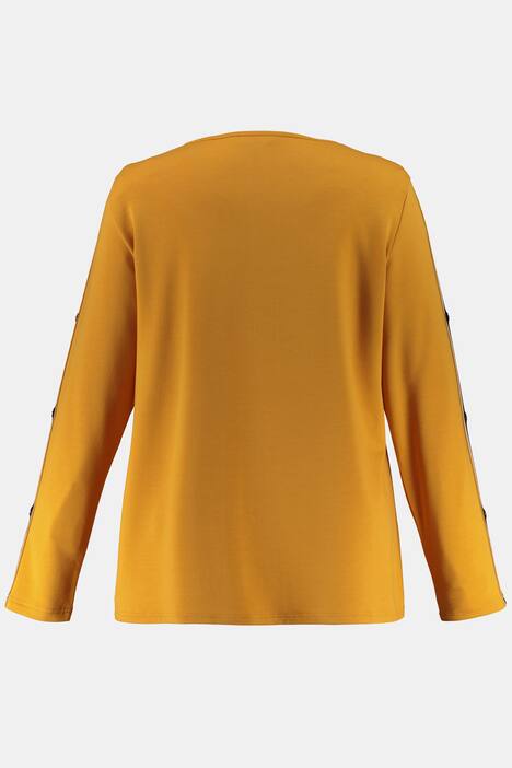 Sweatshirt, Ärmel-Zierband, Classic, Schmucknieten