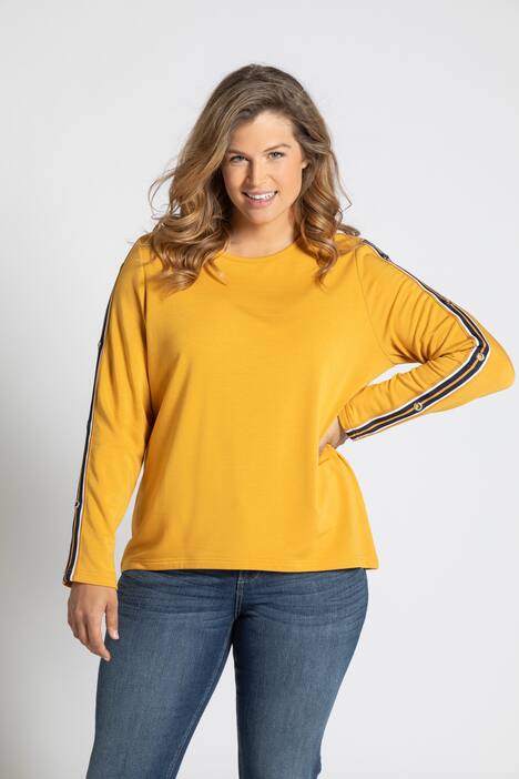 Sweatshirt, Ärmel-Zierband, Classic, Schmucknieten