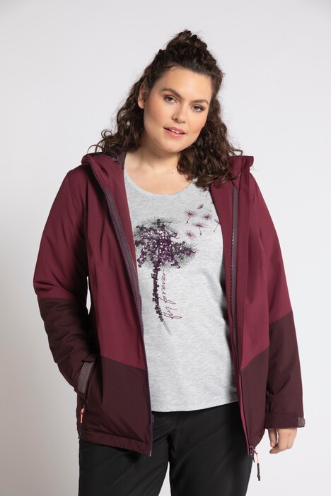 Funktionsjacke, Kapuze, 2-Wege-Zipper, wasserdicht, Baukastensystem