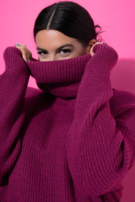 Trui, oversized, colkraag