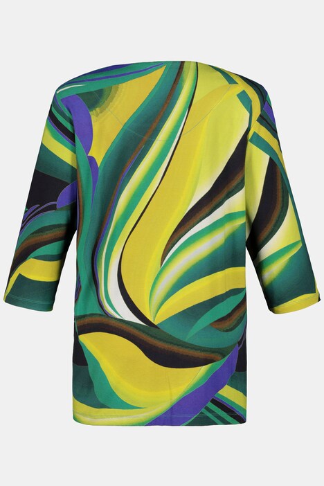 Shirt, Design-Streifen mit Hot-Fix-Steinen, 3/4-Ärme, selection