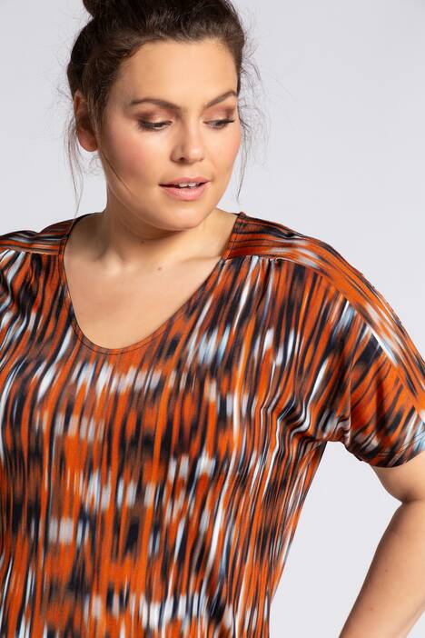 Slinkyshirt, Streifen-Design, oversized, Halbarm, selection