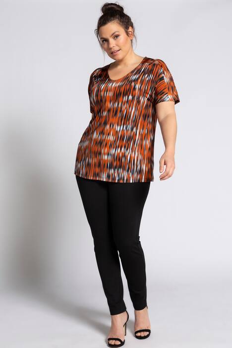 Slinkyshirt, Streifen-Design, oversized, Halbarm, selection