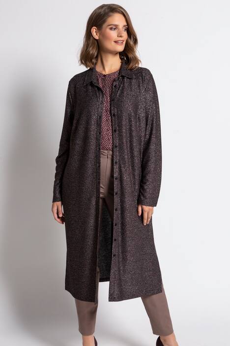 Longbluse, Glitzerstrick, Langarm, selection