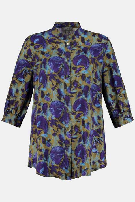 Cuprobluse, Phantasie-Design, 3/4-Ärmel, selection