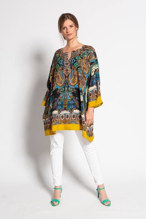 Tunika, oversized, Paisleys mit Bordüren, oversized, selection