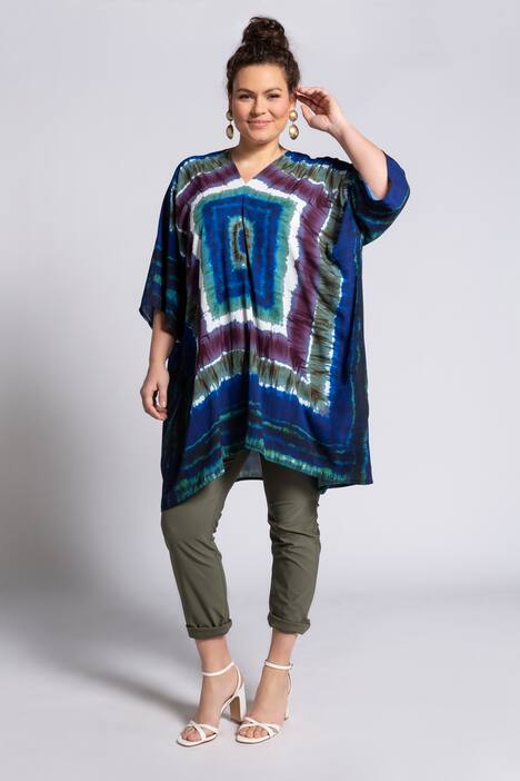 Tunika, oversized, Crepe, Batik-Design, selection