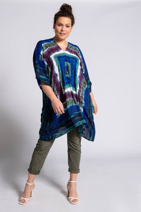 Tunika, oversized, Crepe, Batik-Design, selection