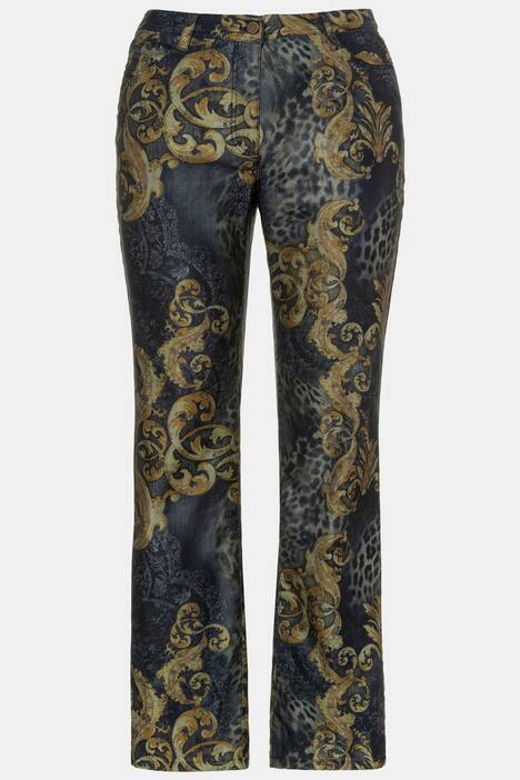 Hose Mandy, Barock-Design, gerade 5-Pocket, selection