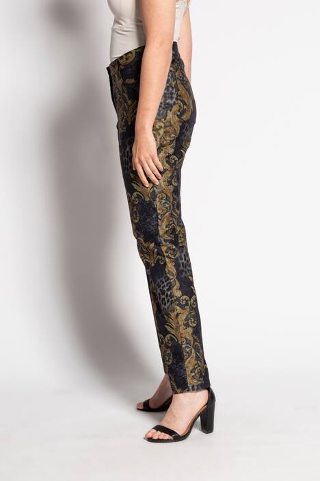 Hose Mandy, Barock-Design, gerade 5-Pocket, selection