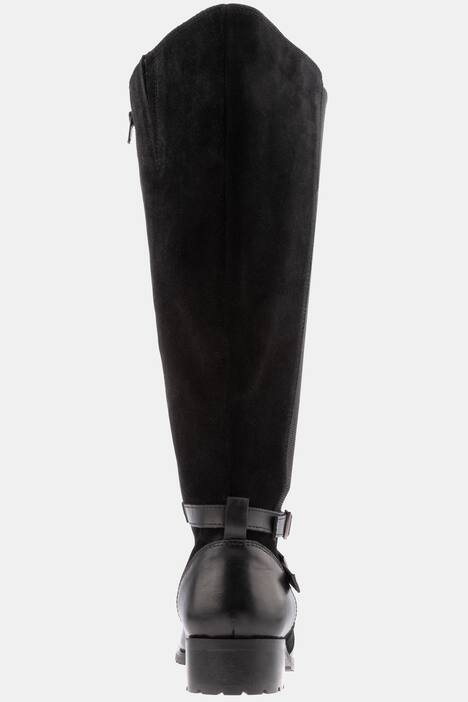 Bottes en cuir, tige XXL, cuir nappa de velours, largeur H