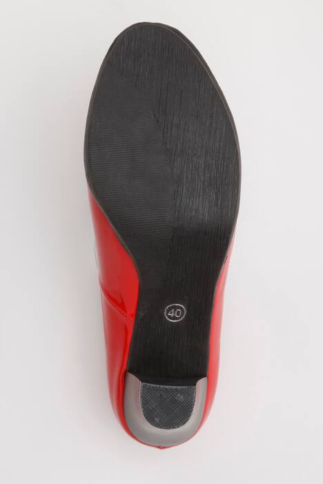 Pumps, Lackleder, Trichterabsatz, Weite H