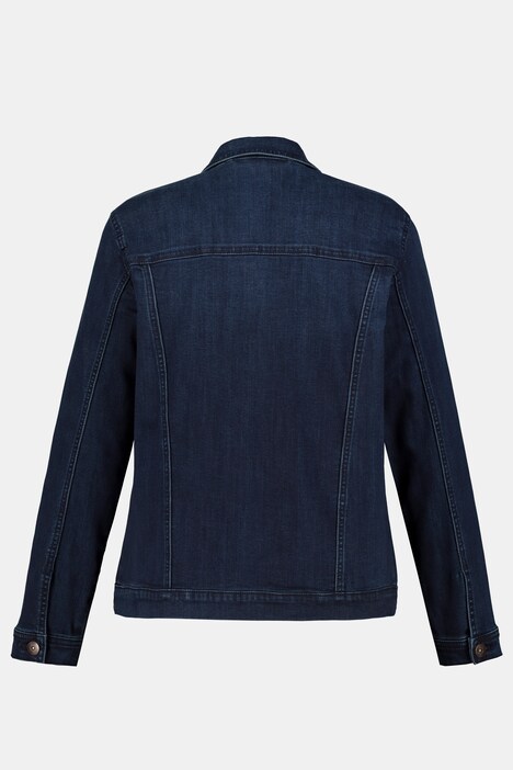 Jeansjacke, Hemdkragen, Darkdenim