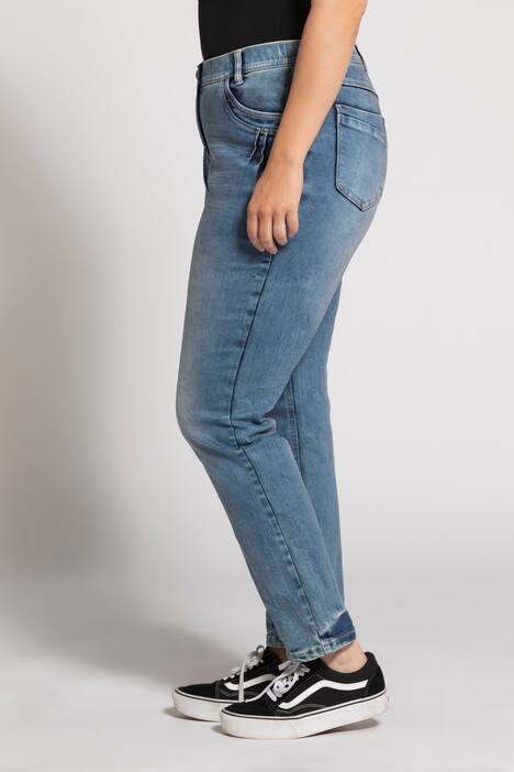 Jeans Sammy, Waschung, Steppfalten, konisches Bein