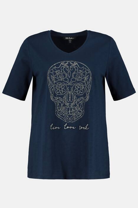T-Shirt, Zierstein-Totenkopf, Classic, Baumwolle