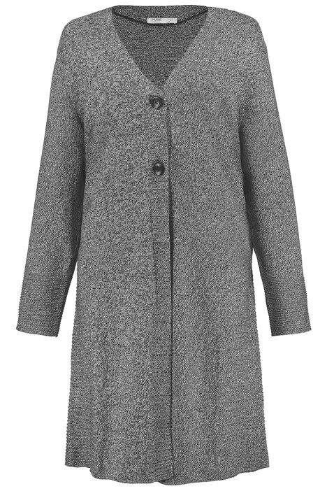 Dlouhý kardigan, knoflíky, měkký jemný úplet, biobavlna