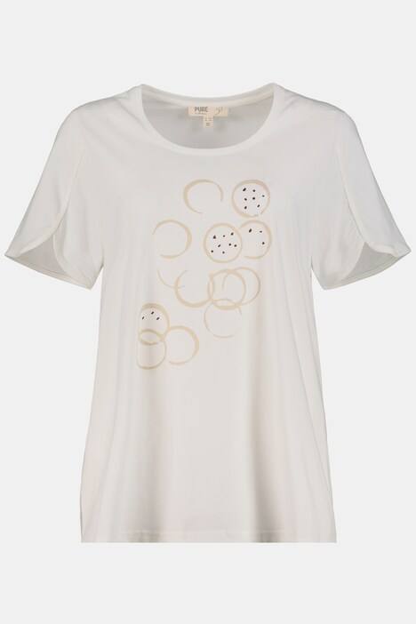 T-shirt, ligne A, manches courtes tulipe