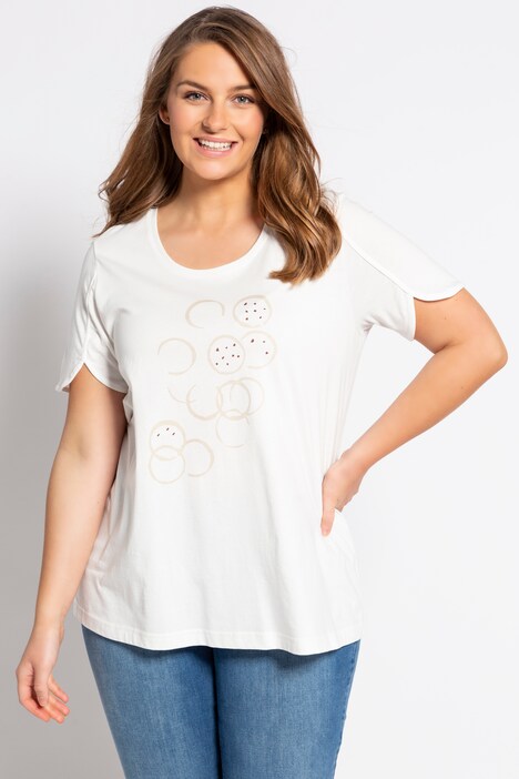 T-shirt, ligne A, manches courtes tulipe