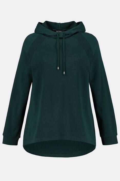 Kapuzenshirt, breite Raglannähte, Classic, Langarm