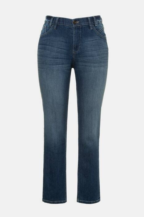 Jeans Sarah, Krempel-Zierband, schmale 5-Pocket-Form